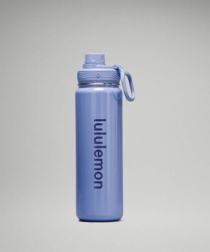 Lululemon Back to Life Sport Bottle 24oz Shine Vattenflaska Dam Blå Beige Sverige | ZMJYLQ047