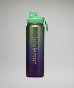 Lululemon Back to Life Sport Bottle 24oz Shine Vattenflaska Dam Blå Beige Lila Sverige | ZMPQBY628