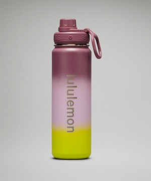 Lululemon Back to Life Sport Bottle 24oz Vattenflaska Dam Lila Lila Ljusgröna Lila Sverige | WDNSRE795