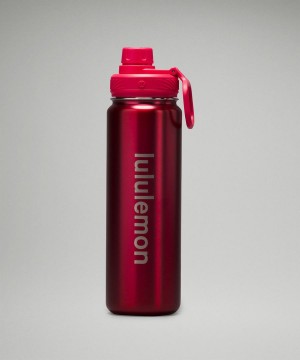 Lululemon Back to Life Sport Bottle 24oz Shine Vattenflaska Herr Rosa Sverige | JBIQLW972