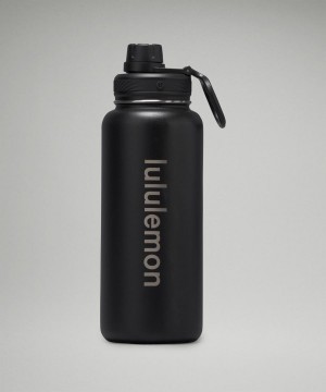 Lululemon Back to Life Sport Bottle 32oz Vattenflaska Dam Svarta Sverige | YVDJGW689