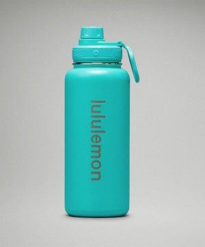 Lululemon Back to Life Sport Bottle 32oz Vattenflaska Herr Turkos Sverige | YOSGNJ368