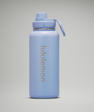 Lululemon Back to Life Sport Bottle 32oz Vattenflaska Dam Blå Beige Sverige | CMXROG869