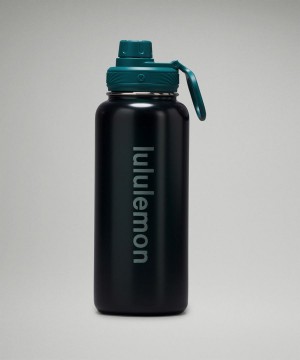 Lululemon Back to Life Sport Bottle 32oz Shine Vattenflaska Herr Turkos Sverige | UMGTBV592