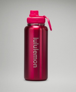 Lululemon Back to Life Sport Bottle 32oz Shine Vattenflaska Dam Rosa Sverige | KFCQEM439