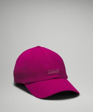 Lululemon Baller Soft Embroidered Hatt Dam Vinröda Sverige | HFWYCB482