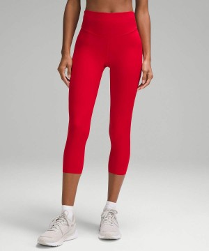 Lululemon Base Pace High-Rise Crop 23" Tights Dam Mörkröda Sverige | TGLBOJ209