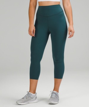 Lululemon Base Pace High-Rise Crop 23" Tights Dam Gröna Sverige | WEMZPH136