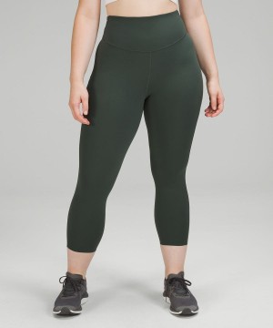 Lululemon Base Pace High-Rise Crop 23" Tights Dam Gröna Sverige | IBWPYT058