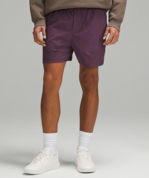 Lululemon Bowline 5" Stretch Ripstop Shorts Herr Lila Sverige | AHEIBT012
