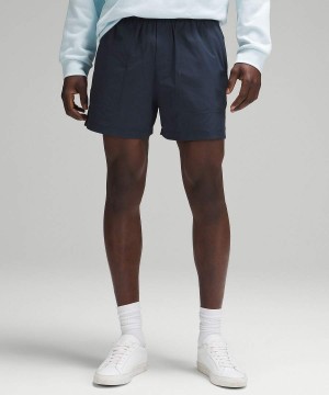 Lululemon Bowline 5" Stretch Ripstop Shorts Herr Marinblå Sverige | ARZBEW792