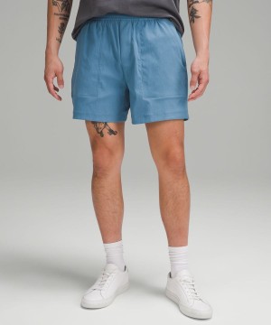 Lululemon Bowline 5" Woven Shorts Herr Blå Sverige | WMZBDA683