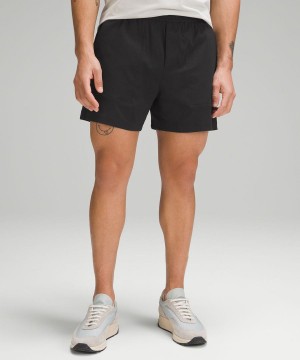 Lululemon Bowline 5" Woven Shorts Herr Svarta Sverige | VPWCQT076