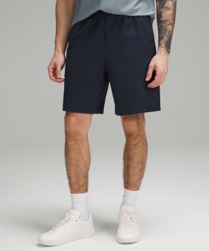 Lululemon Bowline 8" Stretch Bomull VersaTwill Shorts Herr Marinblå Sverige | VPJAXG856