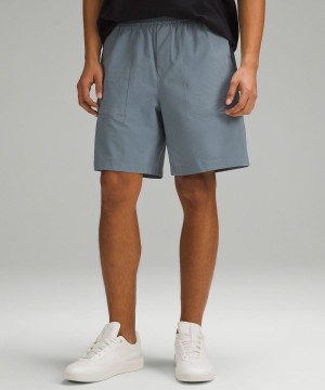 Lululemon Bowline 8" Stretch Bomull VersaTwill Shorts Herr Blå Sverige | MGKQIY201