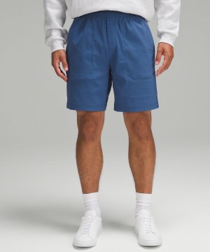 Lululemon Bowline 8" Woven Shorts Herr Blå Sverige | QYOCSW075