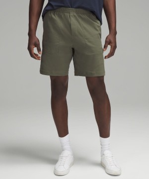 Lululemon Bowline 8" Woven Shorts Herr Olivgröna Sverige | OPMKZH604