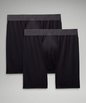 Lululemon Built to Move Boxer 5" 2 Pack Underkläder Herr Svarta Svarta Sverige | BTYNJV872