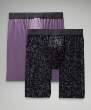 Lululemon Built to Move Long Boxer 7" 2 Pack Underkläder Herr Grå Bruna Sverige | RPXBIG024