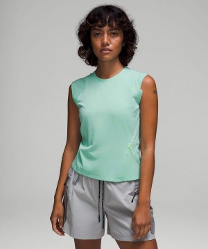 Lululemon Cap Sleeve Vandring Linne Dam Mintgröna Sverige | EPRJZB761