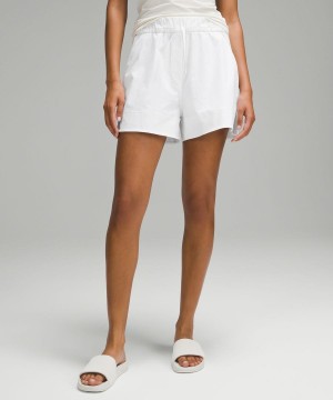Lululemon Cinchable Midja High-Rise Woven 3.5" Shorts Dam Vita Sverige | TPHYAF974