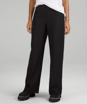 Lululemon City Sleek 5 Pocket High-Rise Breda-Leg Pant Full Length Light Utilitech Byxor Dam Svarta Sverige | NZPXBU847