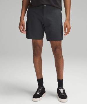 Lululemon Commission Klassiska-Fit 7" Warpstreme Shorts Herr Obsidian Sverige | LQHCOR074