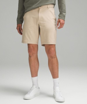 Lululemon Commission Klassiska-Fit 9" Warpstreme Shorts Herr Khaki Sverige | EJIRMB739
