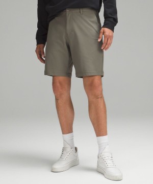 Lululemon Commission Klassiska-Fit 9" Warpstreme Shorts Herr Grå Olivgröna Sverige | DOCYKE583