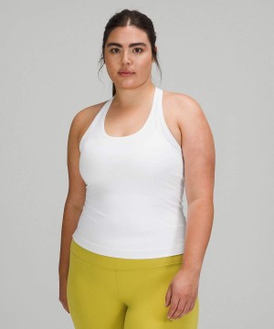 Lululemon Cool Racerback Nulu Korta Linne Dam Vita Sverige | PWGRSY015