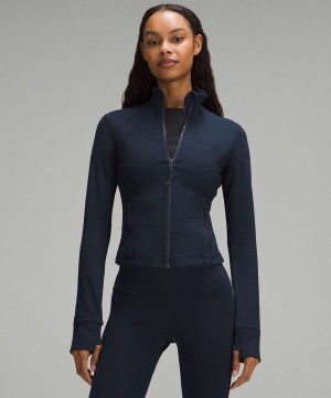 Lululemon Cropped Nulu Define Jacket Dam Marinblå Sverige | UMHTSW293