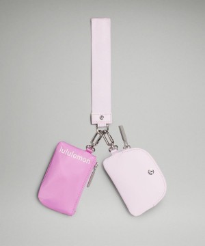 Lululemon Dual Pouch Wristlet Dam Lila Rosa Sverige | GSEKIM568