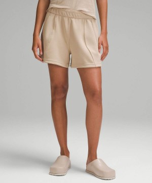 Lululemon Embossed Panel High-Rise 4" Shorts Dam Khaki Sverige | FQGTMO315