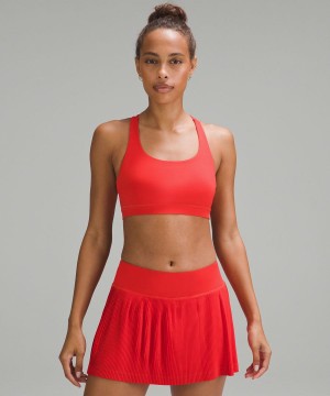 Lululemon Energy Bra Medium Support, B–D Cups Sport BH Dam Röda Sverige | HDWCEM625