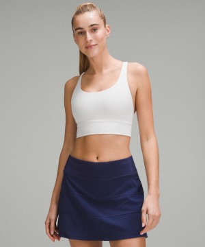 Lululemon Energy Longline Bra Medium Support, B–D Cups Sport BH Dam Vita Sverige | TYNZKD780