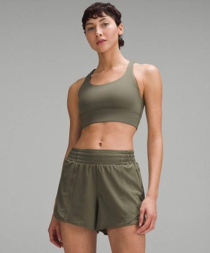 Lululemon Energy Longline Bra Medium Support, B–D Cups Sport BH Dam Mörkgröna Sverige | RYNCPV564