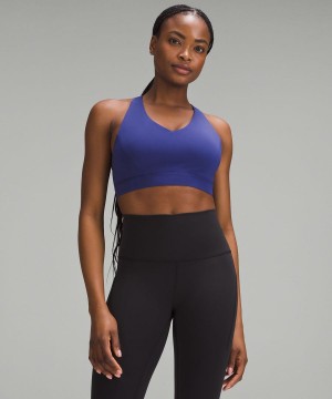 Lululemon Envital Bra Medium Support, D/DD Cup Sport BH Dam Blå Sverige | WLSBEK408