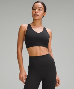 Lululemon Envital Bra Medium Support, D/DD Cup Sport BH Dam Svarta Sverige | FZOYPH347