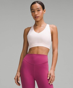 Lululemon Envital Bra Medium Support, D/DD Cup Sport BH Dam Ljusröda Sverige | ZCJBXR340