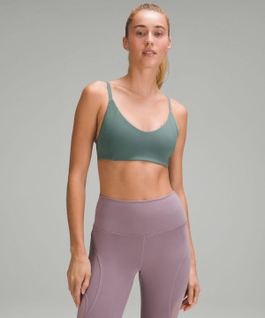 Lululemon Everlux with Mesh Train Bra B/C Cup Sport BH Dam Mörkgröna Sverige | IENDFK439