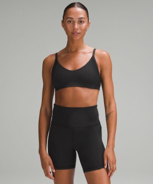 Lululemon Everlux with Mesh Train Bra B/C Cup Sport BH Dam Svarta Sverige | COHWDT780