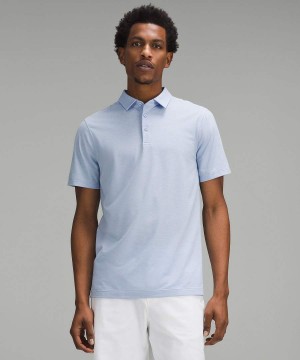 Lululemon Evolution Korta-Sleeve Piketröja Herr Blå Beige Sverige | IPLBUK627