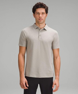 Lululemon Evolution Pique Korta-Sleeve Piketröja Herr Grå Sverige | TEXMKF741
