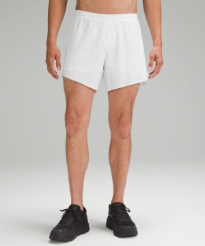 Lululemon Fast and Free Fodrade 6" Shorts Herr Vita Sverige | UEYWAF410