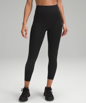 Lululemon Fast and Free High-Rise 25” Pockets Updated Tights Dam Svarta Sverige | FNBKLC398