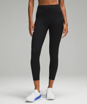 Lululemon Fast and Free High-Rise 25” Tights Dam Svarta Sverige | XSYPGR854