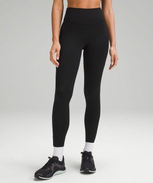 Lululemon Fast and Free High-Rise 28” Pockets Updated Tights Dam Svarta Sverige | AJLGWI204