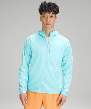 Lululemon Fast and Free Jackor Herr Blå Sverige | QGTDMK563