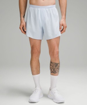 Lululemon Fast and Free Linerless 6" Shorts Herr Vita Sverige | PVBNXZ843
