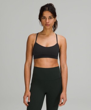 Lululemon Flow Y Bra Nulu Light Support, A–C Cups Sport BH Dam Svarta Sverige | UMLEIY849